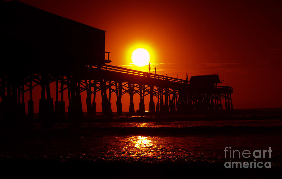 Red Pier Photograph by Jerry Hart