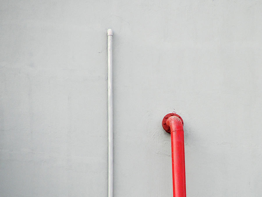 Red Pipe Photograph by Prakash Ghai