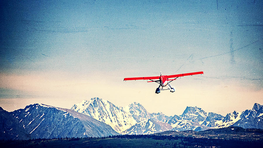 Red Plane Over Alaska Photograph By Vicki Jauron - Fine Art America