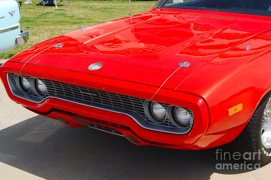 Red Plymouth GTX Photograph by Mark Spearman - Fine Art America