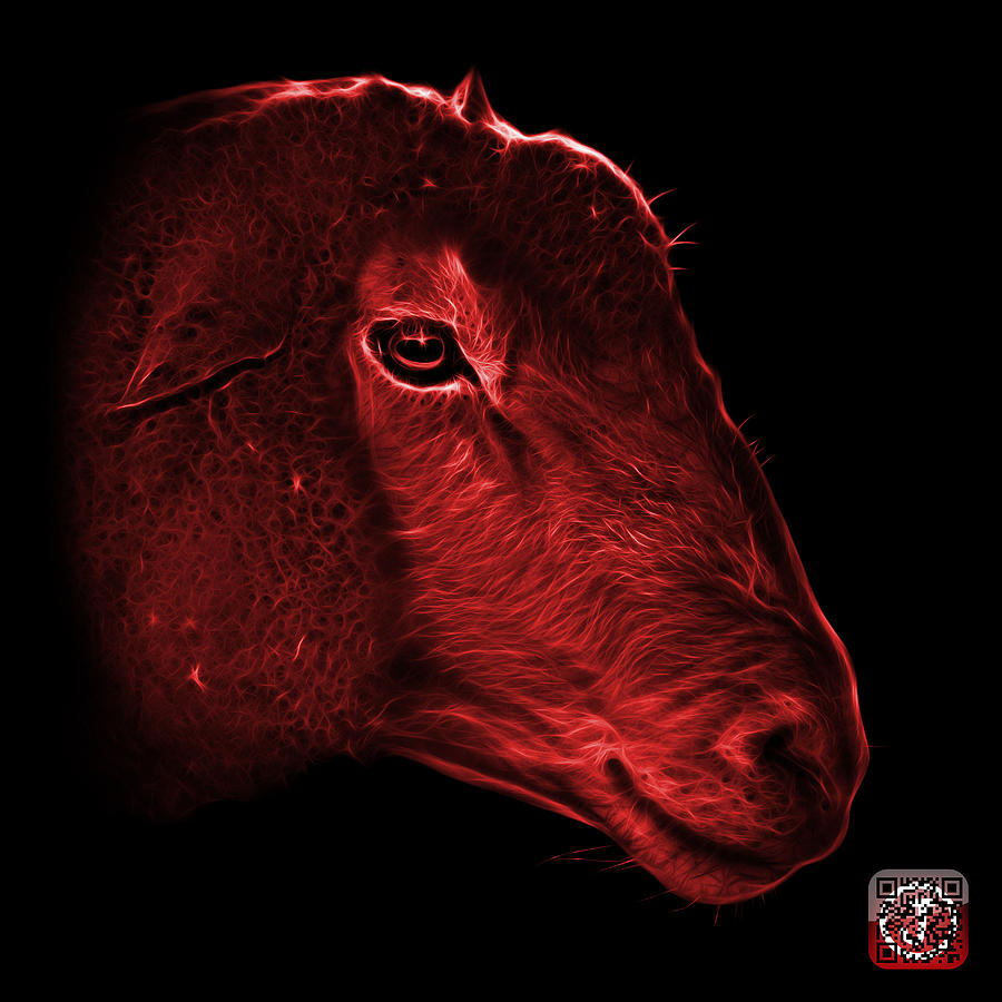 Red Polled Dorset Sheep - 1643 F Digital Art by James Ahn