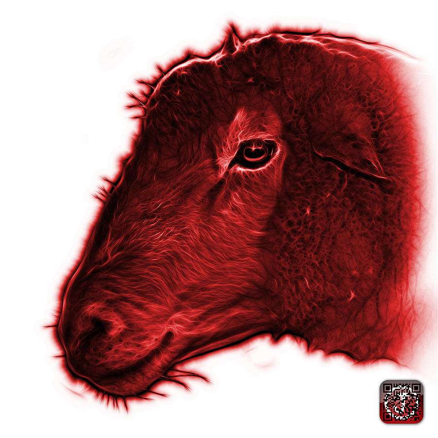 Red Polled Dorset Sheep - 1643 FS Digital Art by James Ahn