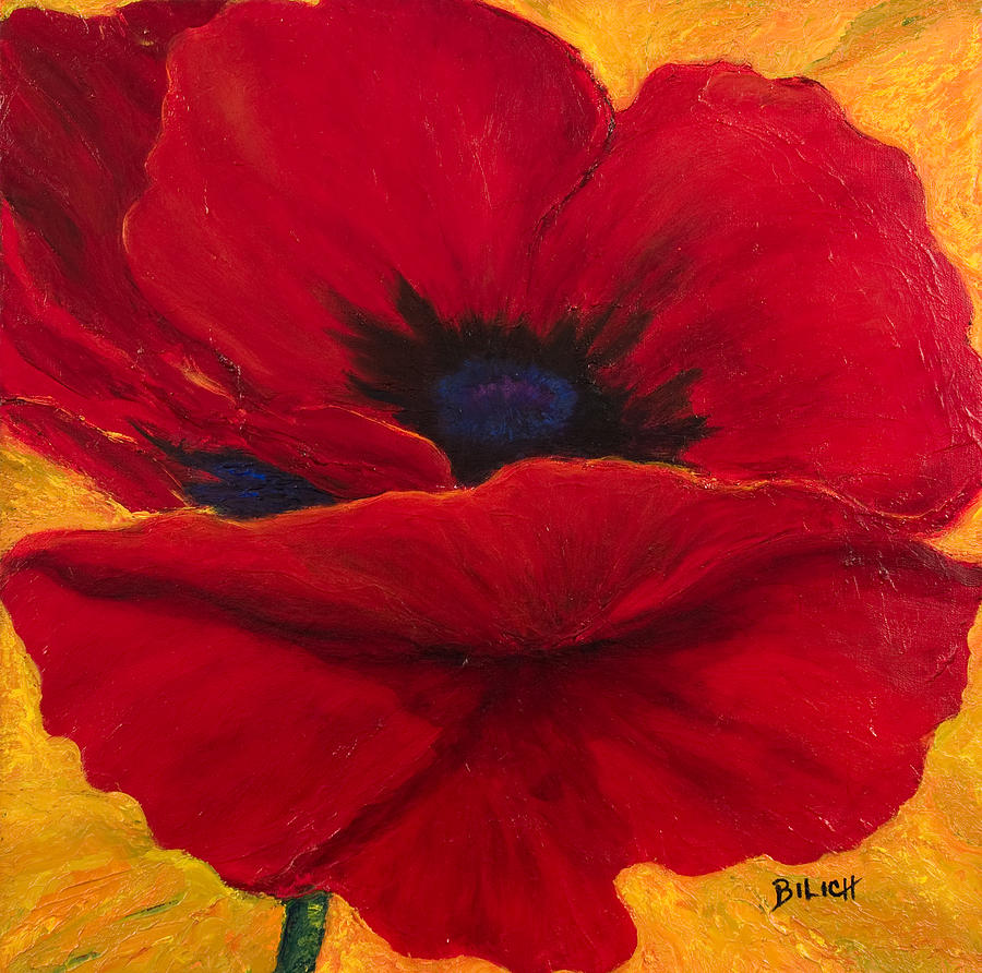 Red Poppi II by Trish Bilich Red Poppi II by Trish Bilich