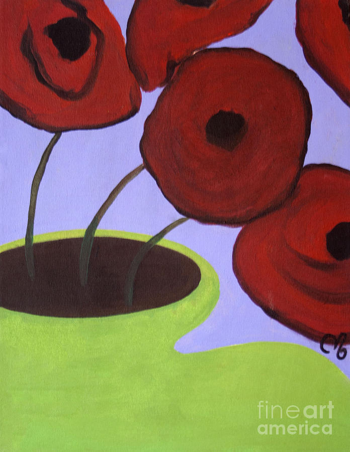 Red Poppies Painting by Jacquelinemari