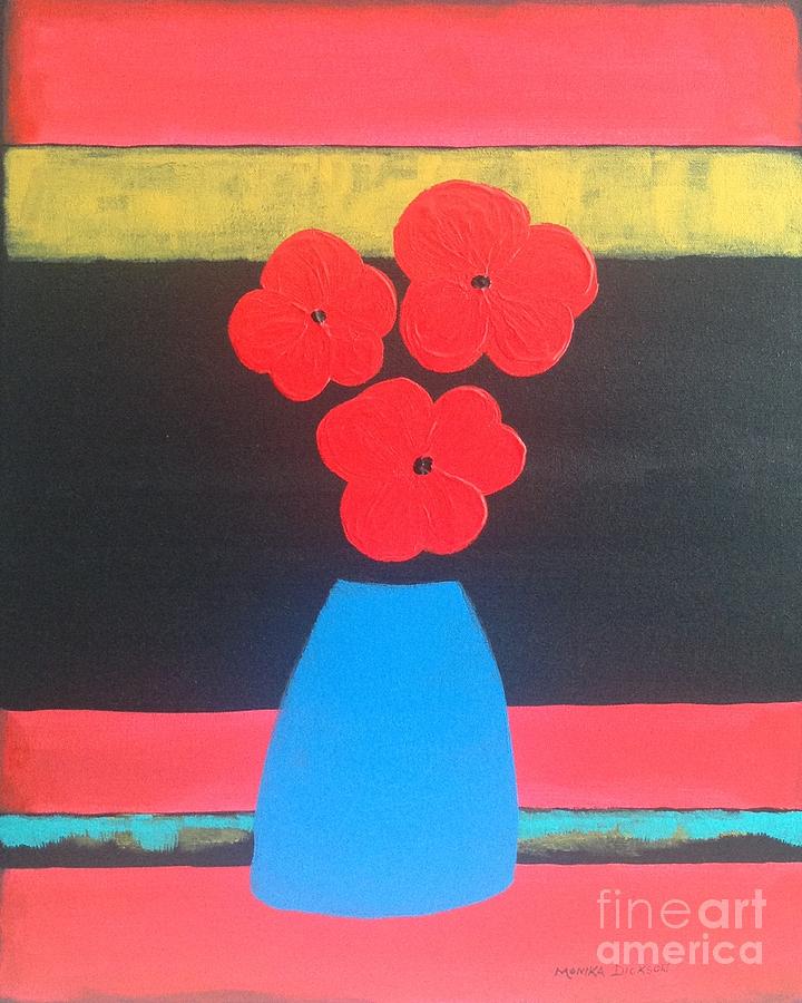 Red Poppies Painting by Monika Shepherdson