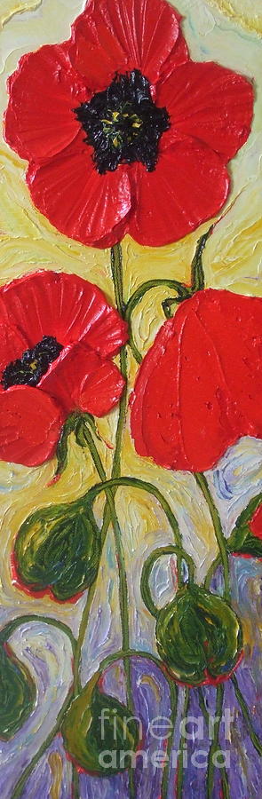 Red Poppies Painting by Paris Wyatt Llanso