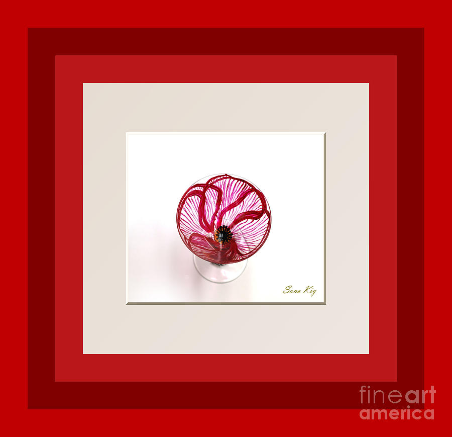 Red Poppy. Soul Inspirations Glass Art by Oksana Semenchenko