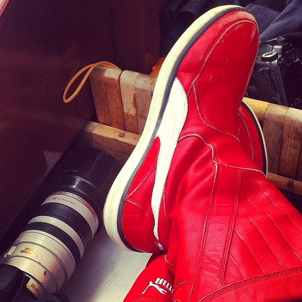 Puma Photograph - Red #puma Boot Day For Gloucester by Leighton OConnor