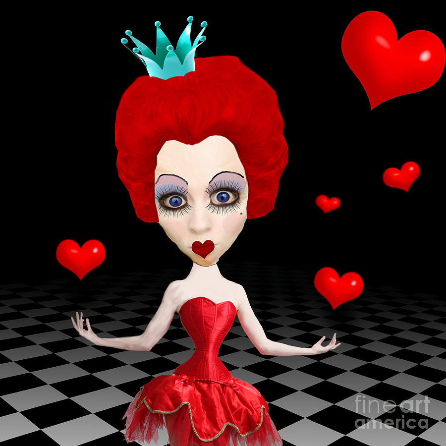 Fantasy Photograph - Red Queen of Hearts by Juli Scalzi