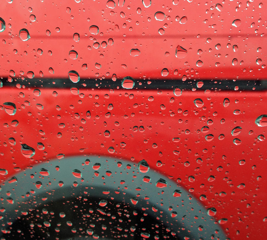 Abstract Photograph - Red Rain by Don Spenner