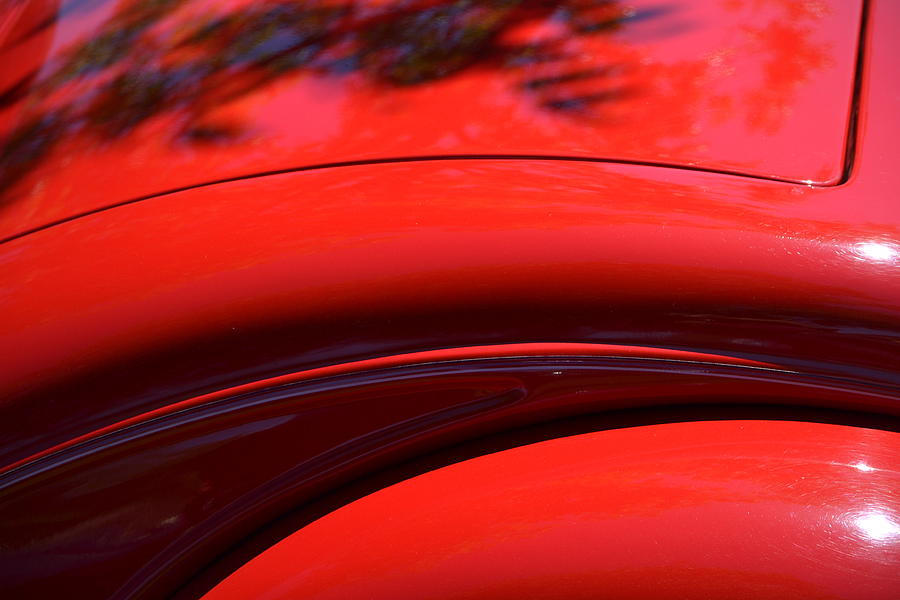 Red Rear Fender Photograph by Dean Ferreira