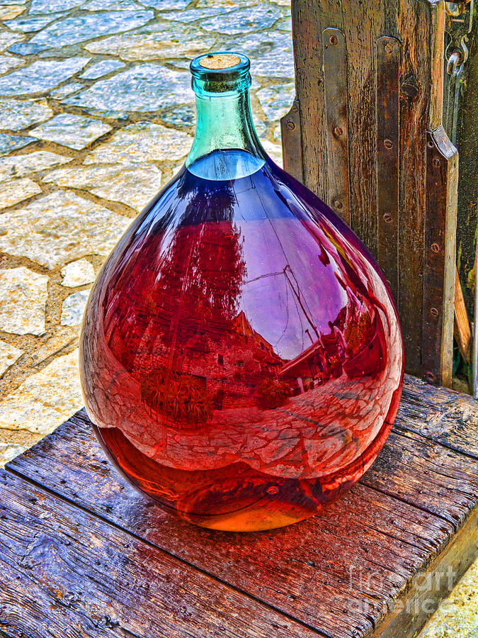 Greek Photograph - Red Red Wine by Gillian Singleton