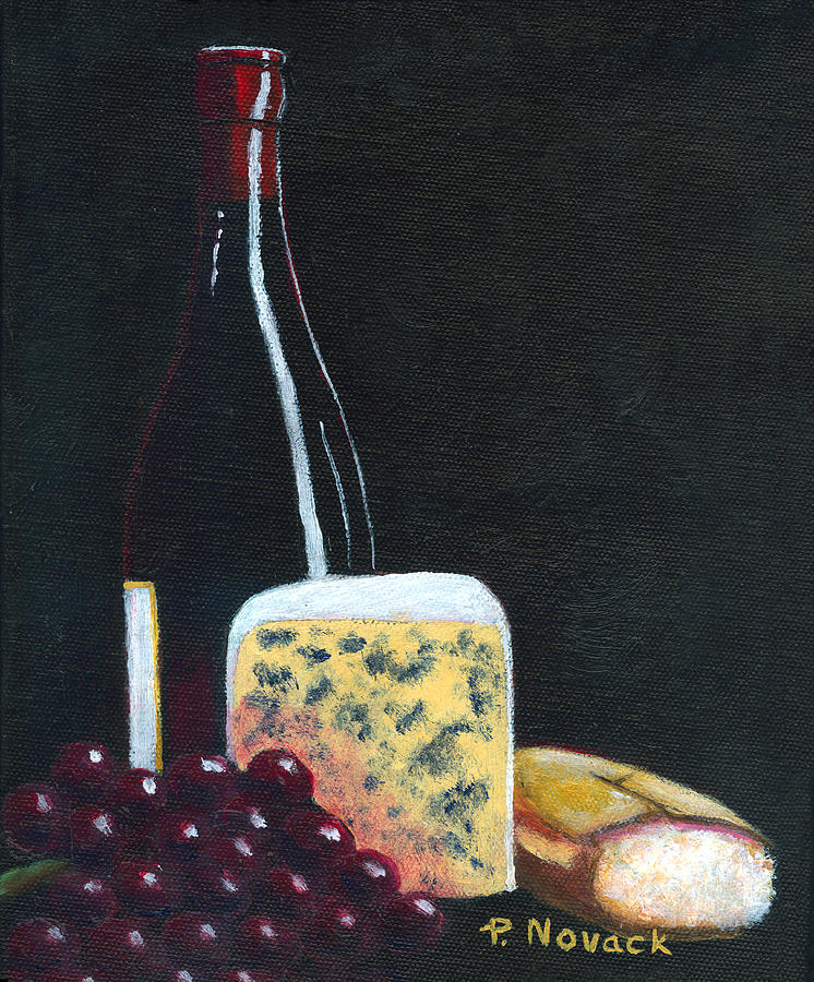 Wine Painting - Red Red Wine by Patricia Novack