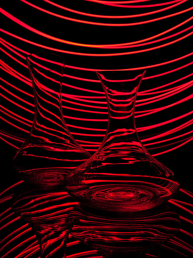 Vase Photograph - Red rhythm II by Davorin Mance