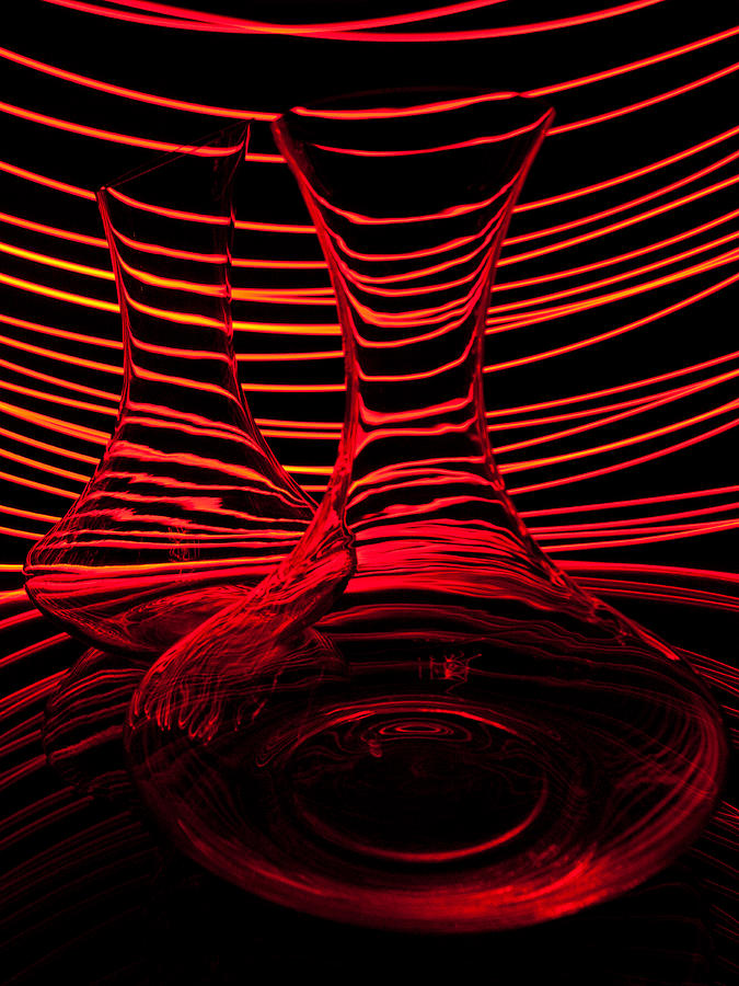 Vase Photograph - Red rhythm IV by Davorin Mance