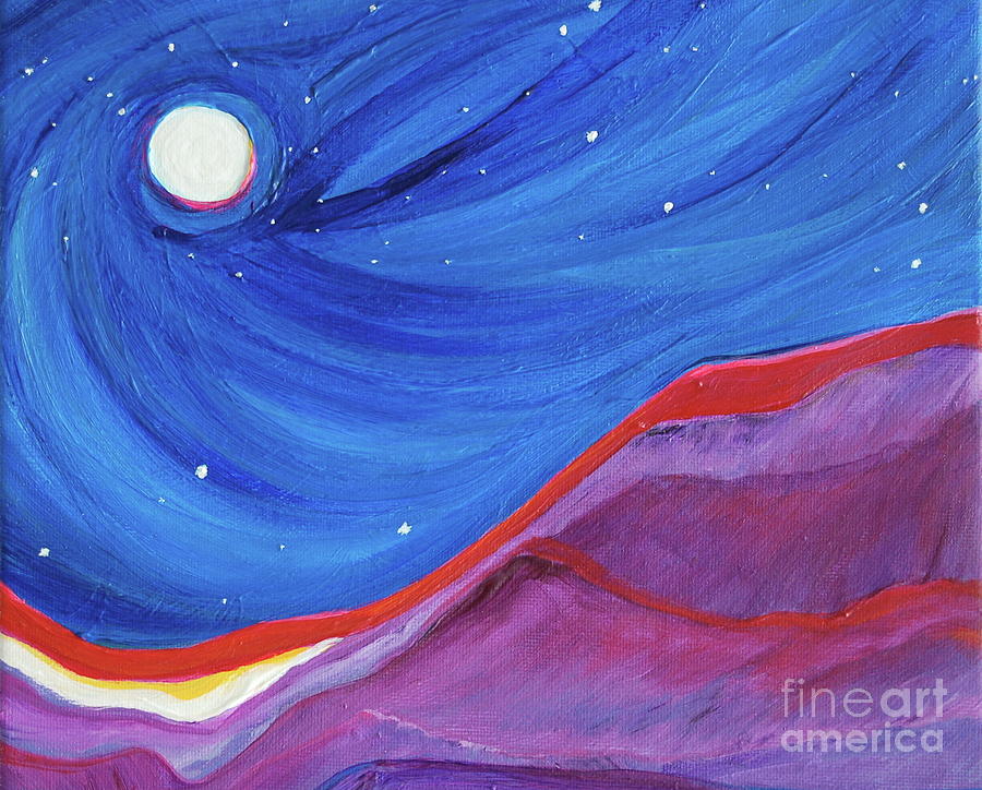 Red Ridge by jrr Painting by First Star Art