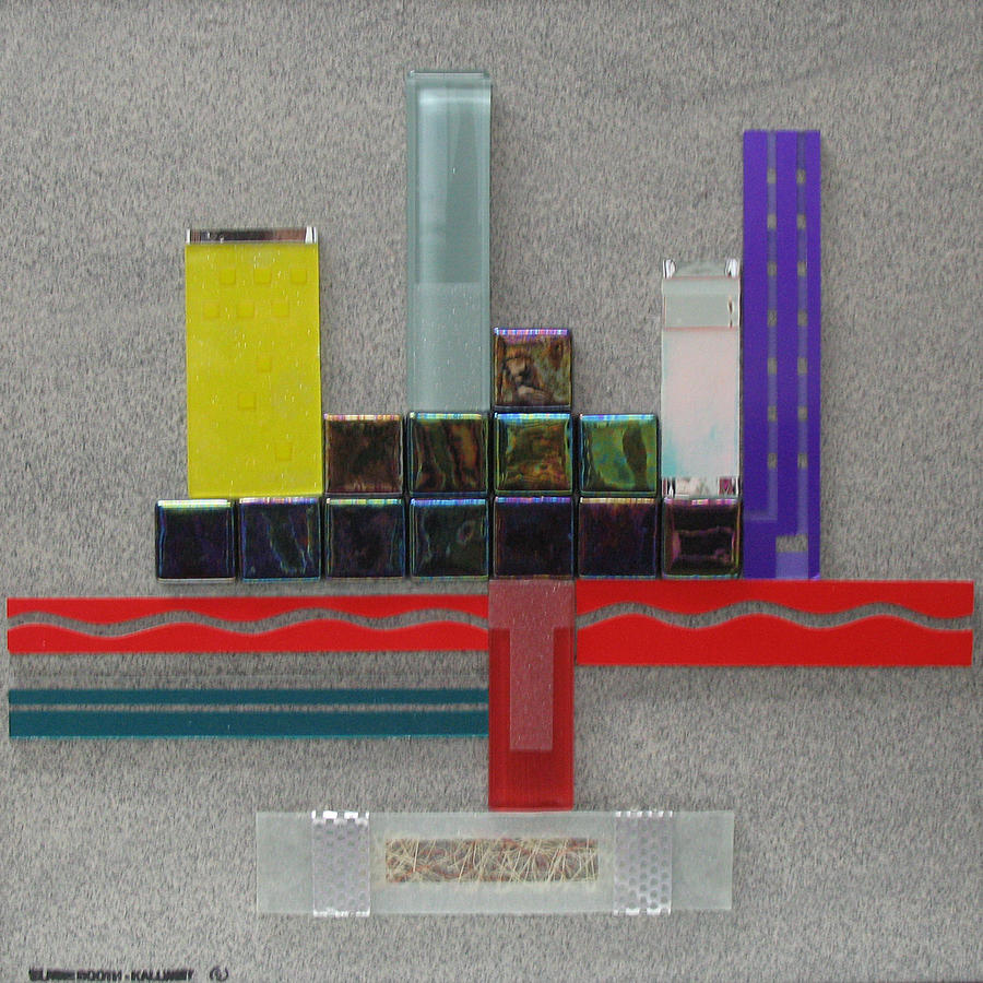 Assemblage Relief - Red River City by Elaine Booth-Kallweit Assemblage Relief - Red River City by Elaine Booth-Kallweit