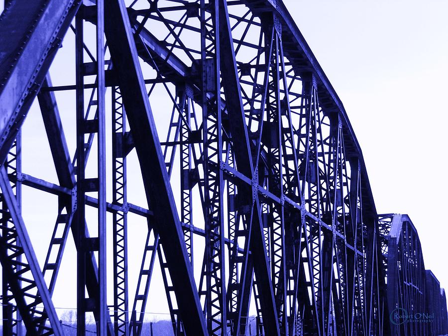 Red River Train Bridge #5 Photograph by Robert ONeil