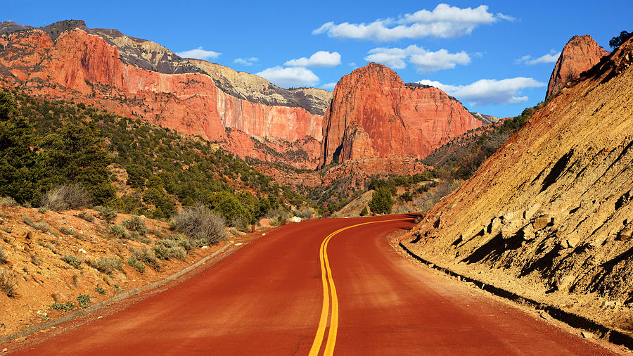 Red Road to Kolob Canyons Photograph by Daniel Woodrum