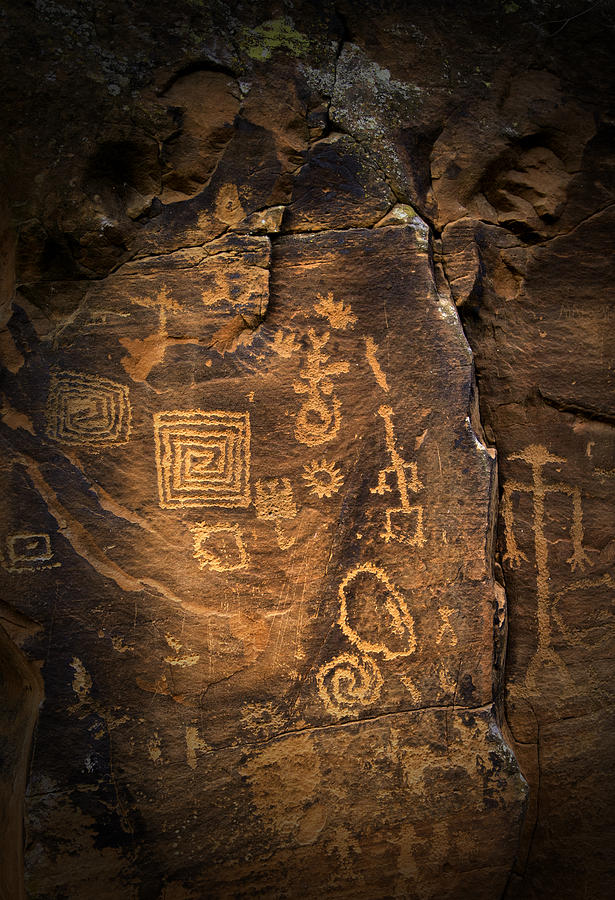 Red Rock Art Photograph by James Bethanis