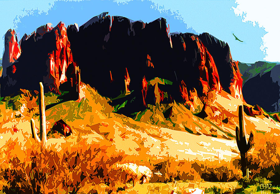Red Rock Canyon Painting by CHAZ Daugherty