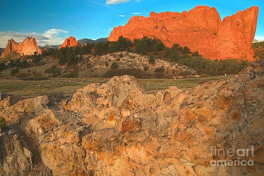 Garden Of The Gods Photograph - Red Rock Caps by Adam Jewell