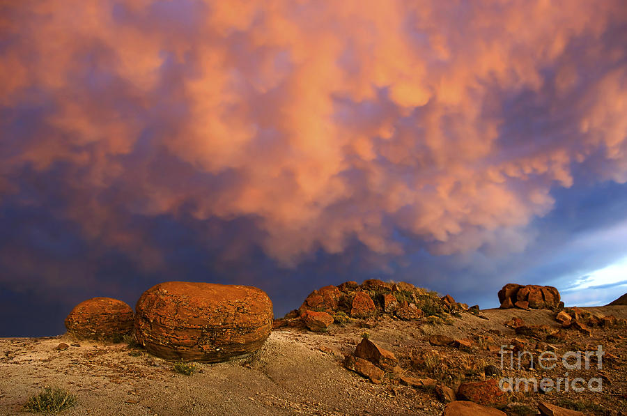 Nature Photograph - Red Rock Coulee Sunset 2 by Bob Christopher