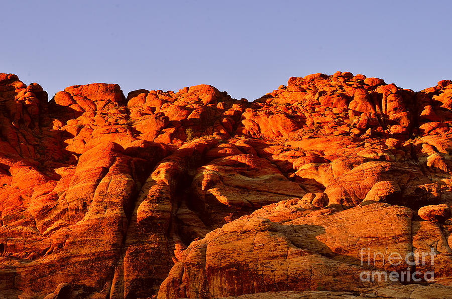 Red Rock Face Photograph by Timothy OLeary