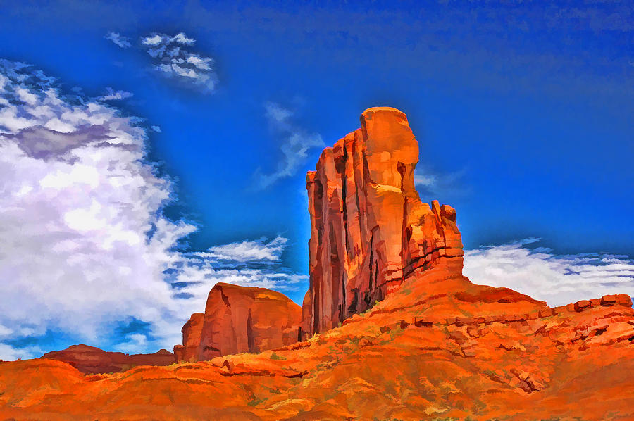 Capitol Reef National Park Photograph - Red Rock Formation - Capitol Reef National Park by Allen Beatty
