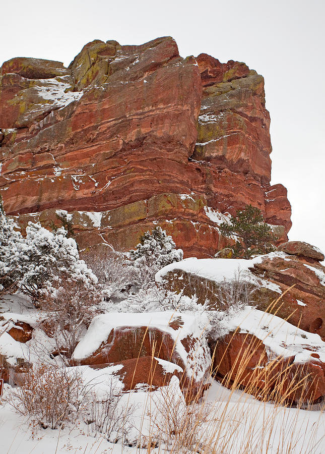Red Rock in Golden Colorado Photograph by Natural Focal Point Photography
