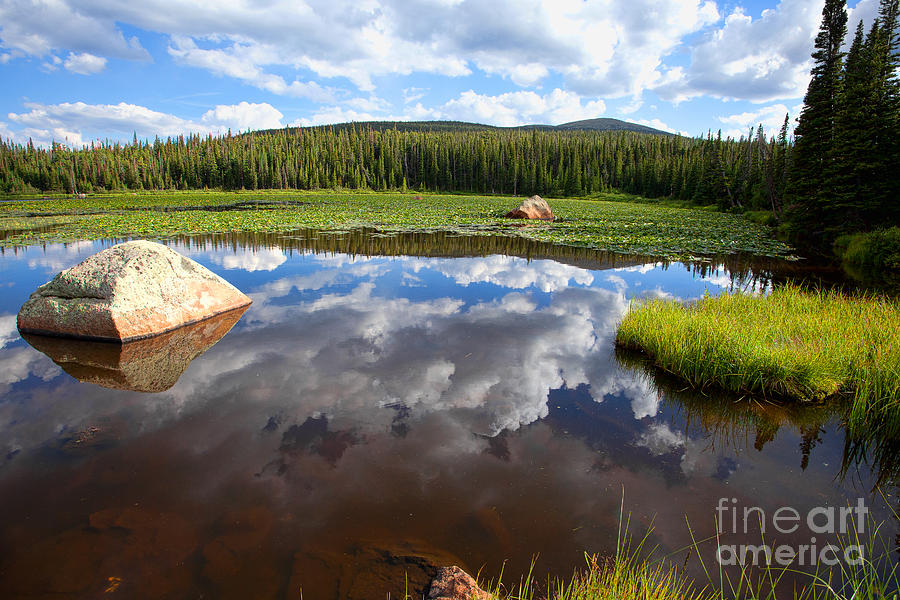 Red Rock Lake Reflection Photograph by Jim Garrison