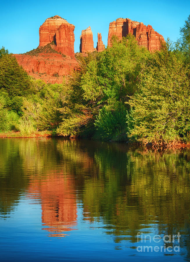 Landscape Photograph - Red Rock Reflection by Claudia Kuhn