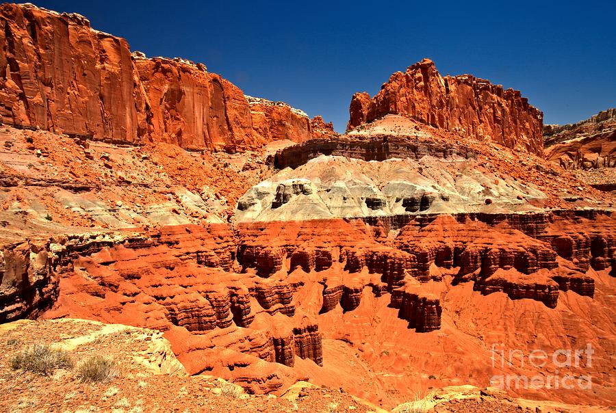 Capitol Reef National Park Photograph - Red Rock Ridges by Adam Jewell