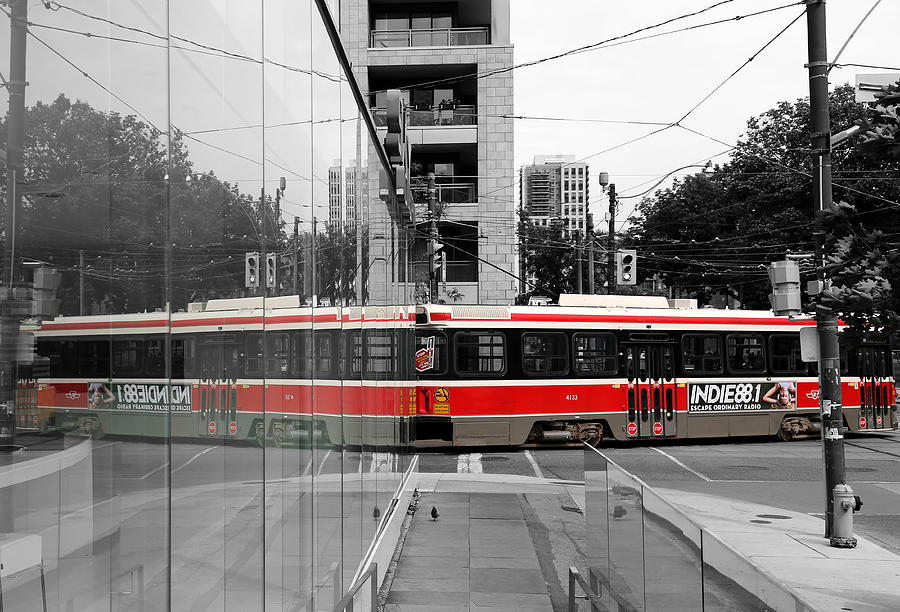 Streetcar Photograph - Red Rocket 37c by Andrew Fare