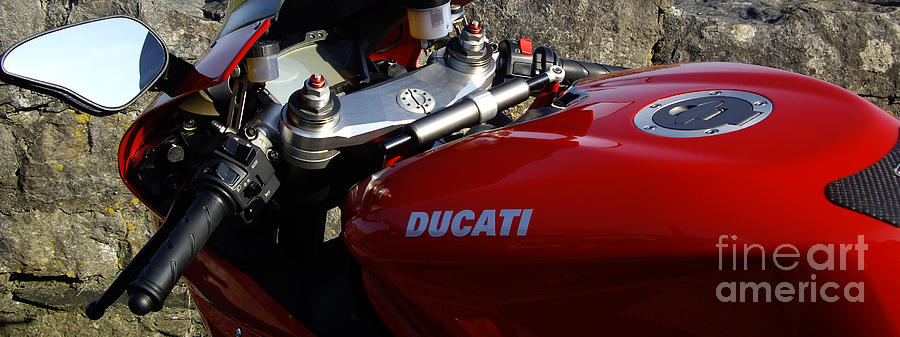 Ducati Photograph - Red Rocket by Malcolm Suttle