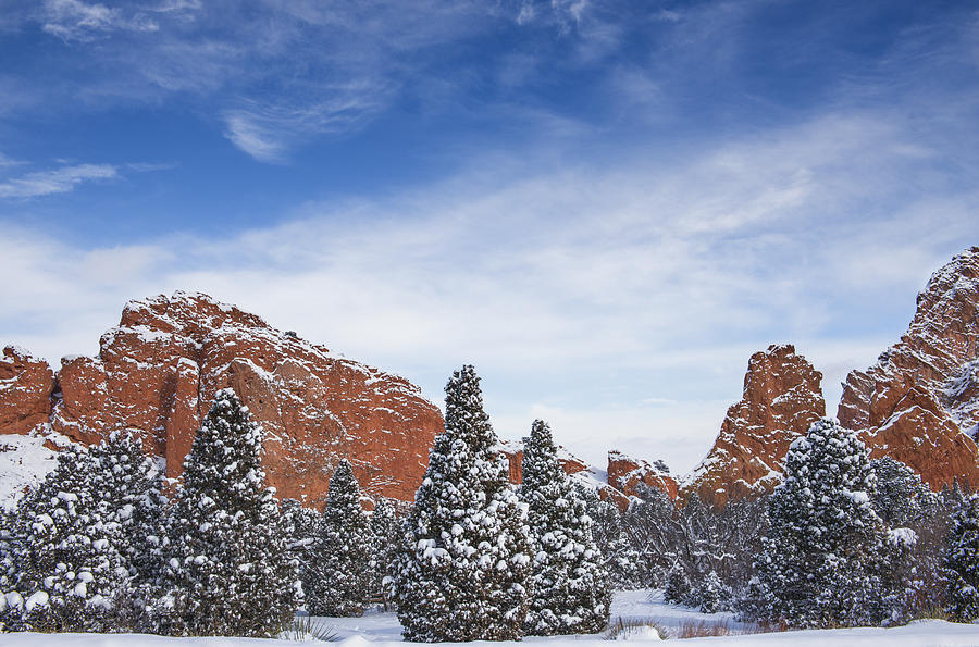 Red Rocks And Blue Skies Photograph by Tim Reaves