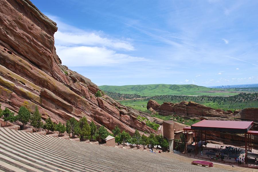 Denver Photograph - Red Rocks by Norma Brock