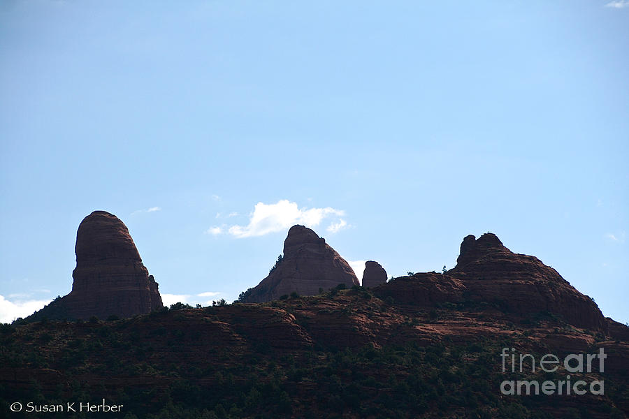 Red Rocks Profile Photograph by Susan Herber