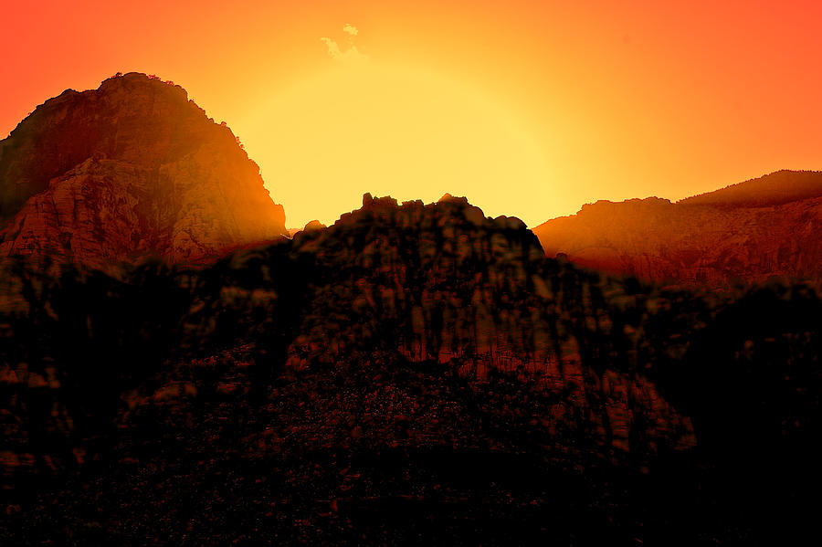 Red Rocks Sunset Photograph by Joseph Urbaszewski