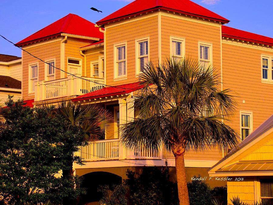 Red Roof at Isle of Palms Photograph by Kendall Kessler