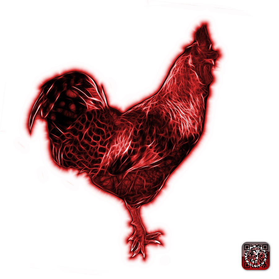 Red Rooster 3186 FS Digital Art by James Ahn