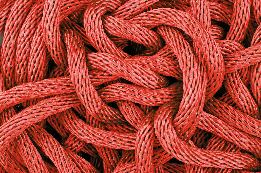 Red rope Photograph by Chevy Fleet