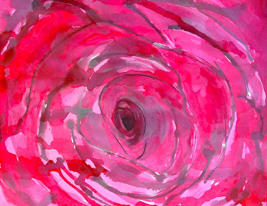 Red Rose Painting by Melissa Torres