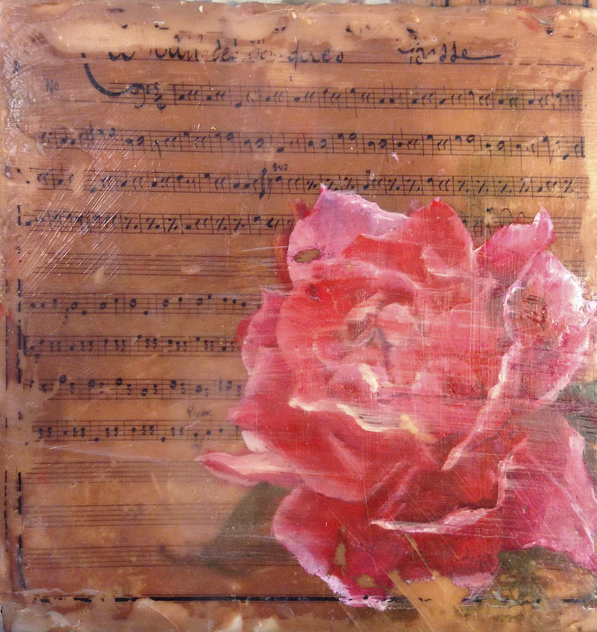 Red Rose Painting by Vicki Ross