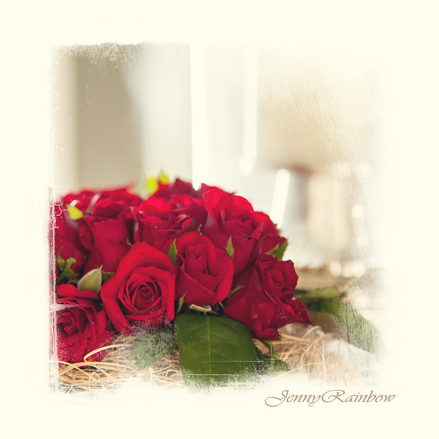 Red Rose Wish. Elegant KnickKnacks from JennyRainbow Photograph by Jenny Rainbow