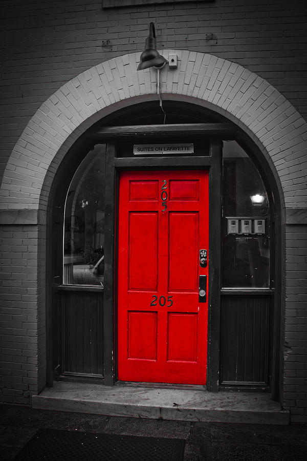 Behind the Red Door Photograph by Ryan Moyer