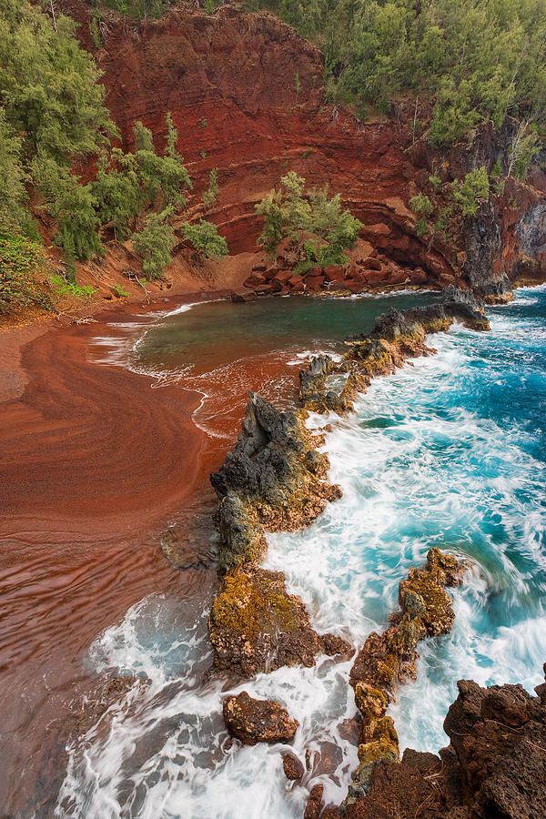 Red Sand Beach - Maui Photograph by M Swiet Productions