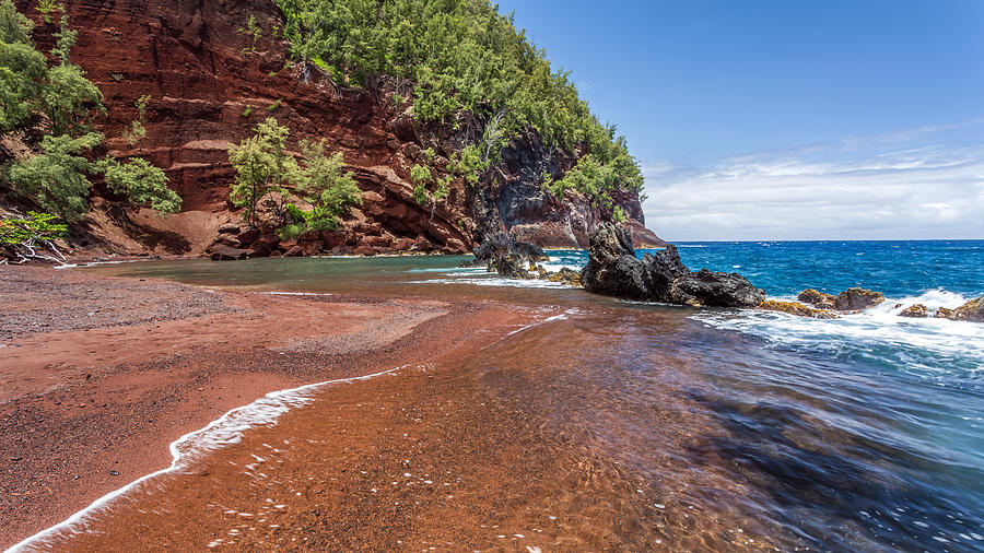 Red Sand Beach Photograph by Pierre Leclerc Photography