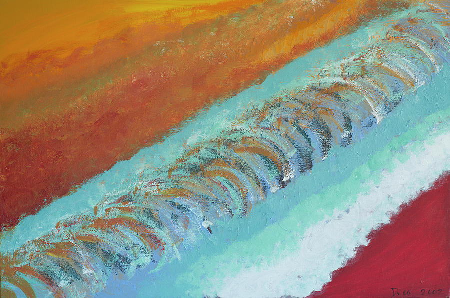 Red Sands Beach 2002 Painting by Drea Jensen