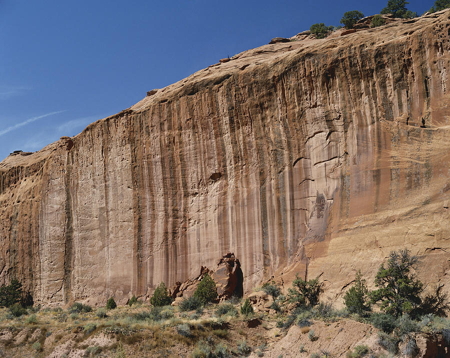Red Sandstone Cliff, Utah Photograph by Charlie Ott